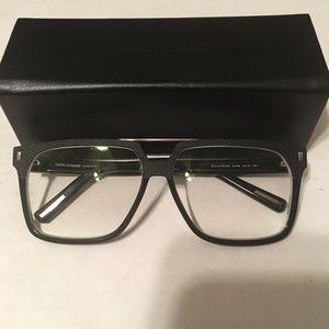 Dior Homme black tie prescription frames